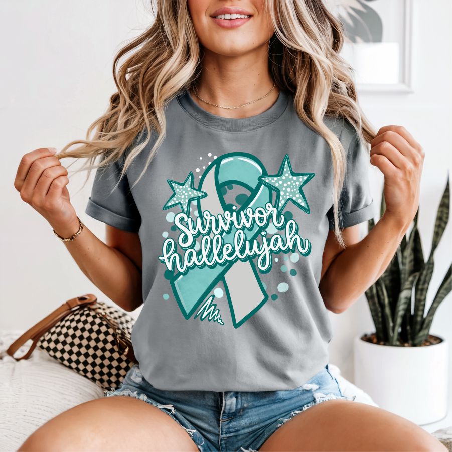 Survivor Hallelujah Ribbon Teal