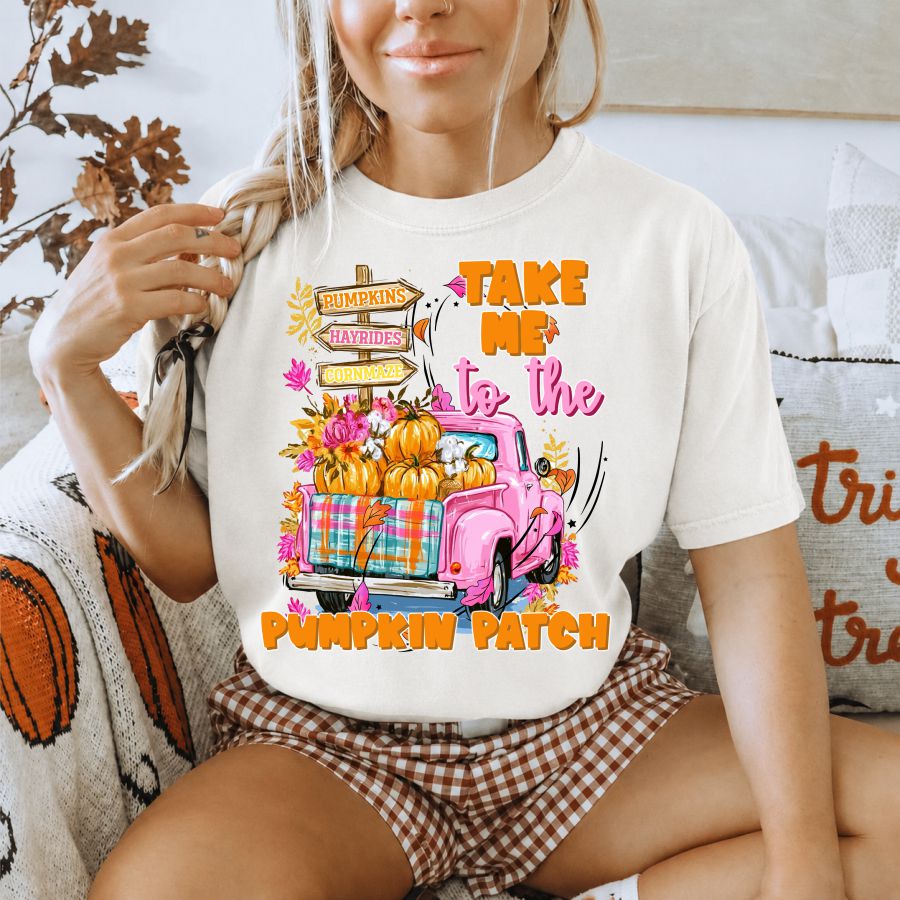 Take Me to the Pumpkin Patch Pink Truck